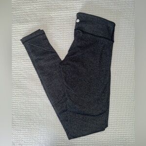 lululemon Heather gray knit legging